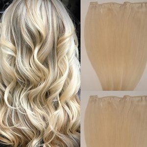 18″ Machine Weft Hair Weave, Sew In,100 grams,100% Human Hair Extensions  # 60
